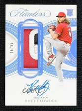 2025 Flawless Prominent Swatch Signatures 6/25 Rhett Lowder Rookie Patch Auto RC