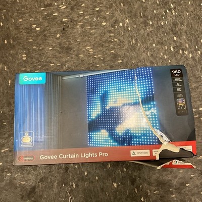 Govee Curtain Lights Pro 960 LED Smart Color Changing AIGC IP67 5.41x5.77ft New