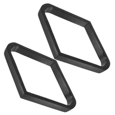 2 Pcs Billiard Rhombus Rack Wooden Pool Holder Solid Wood 9-Ball Frame
