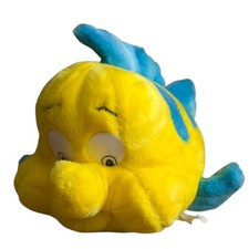 Vintage Disney Flounder Plush Fish Ariel the Little Mermaid 12" Tyco 1991 P40