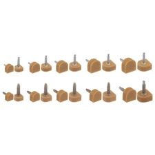 10Pair High Heel Replacement Tips Kit 8/9/10/11/12mm U Shaped Heel Dowels,Beige
