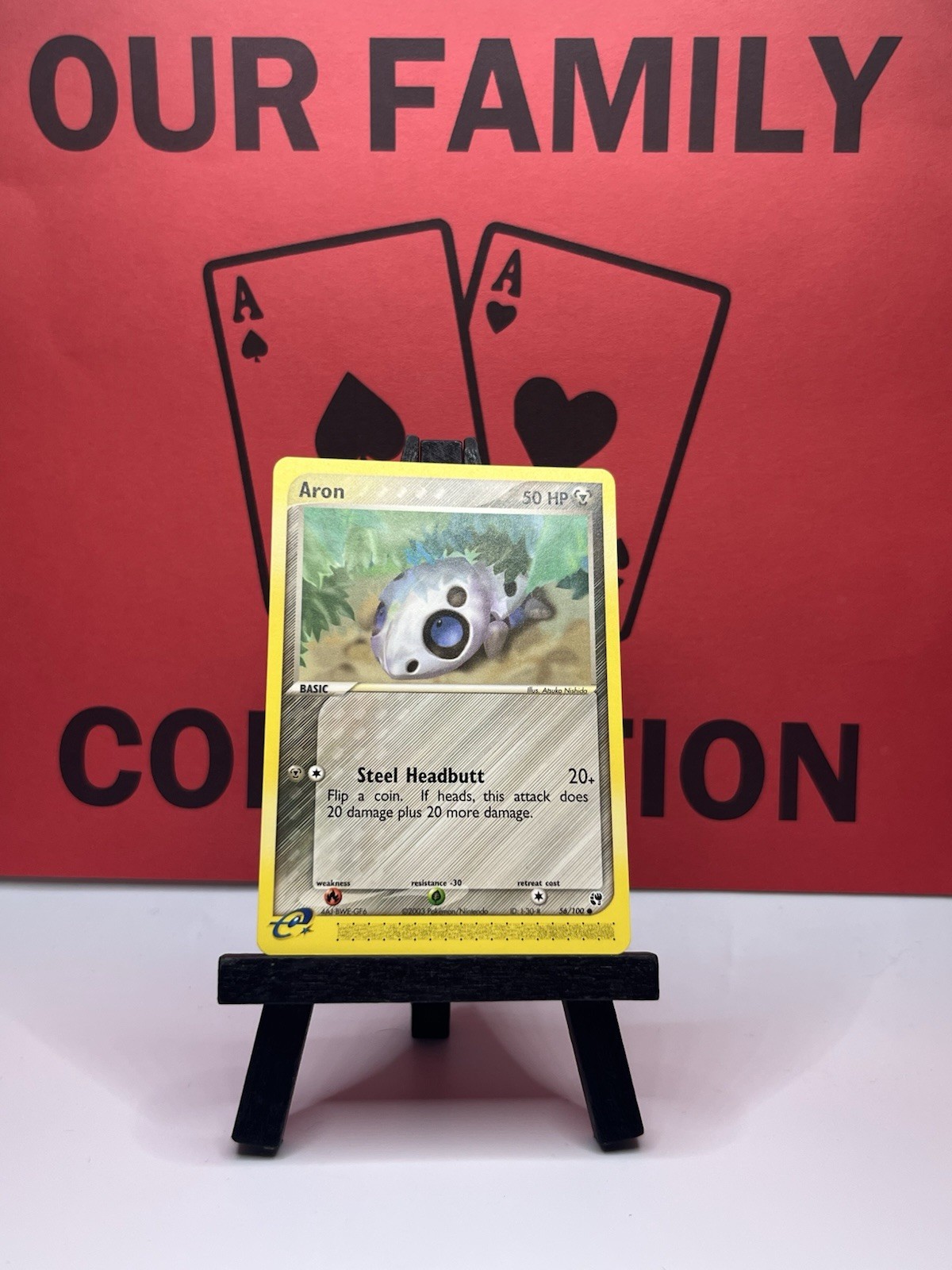 Aron 56/100 Sandstorm Common Non Holo Pokemon Card