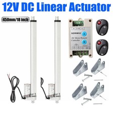 Set of 2 18" Stroke DC12V Linear Actuator 1000N Putter Motor W/ Motor Controller