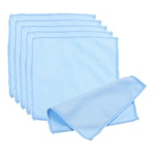 6 Pcs 5.8" x 5.8" Glasses Cleaning Cloth Eyeglasses Polishing Cloth Blue
