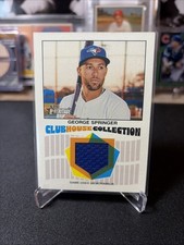 ⚾️ 2026 Topps Heritage George Springer Clubhouse Collection RELIC Blue Jays 👀