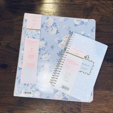 LoveShackFancy x Target Agenda Planner 1 Binder Whisper Blue Bundle Yoobi