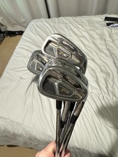 TaylorMade PSI Irons 5-PW Stiff Shaft XP95, Golf Pride Red MCC +4 Grips