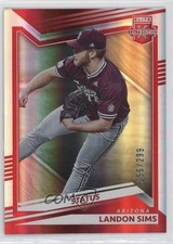 2022 Panini Elite Extra Edition Status Red 255/299 Landon Sims #34 0st9