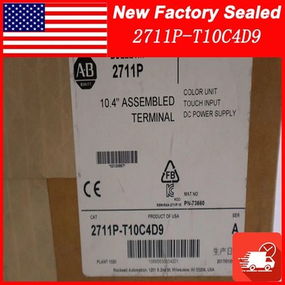 Allen Bradley 2711P-T10C4D9 /A PanelView Plus 6 1000 10'' Color/Touch Terminal