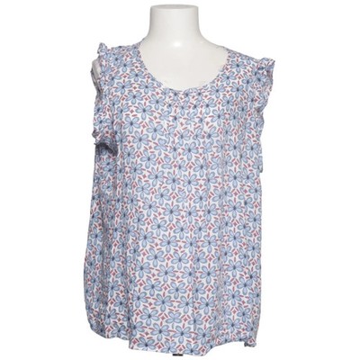 Multiblu, Top, Größe: 44, Blau/Weiß/Mehrfarbig, Viskose, Blumen, Damen #HrP