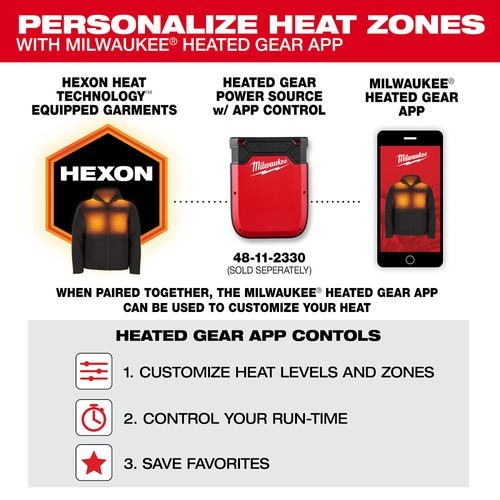 Milwaukee, M12 Cordless TOUGHSHELL Gray Heated Jacket Kit, Large, Size L, Color - Picture 11 of 13