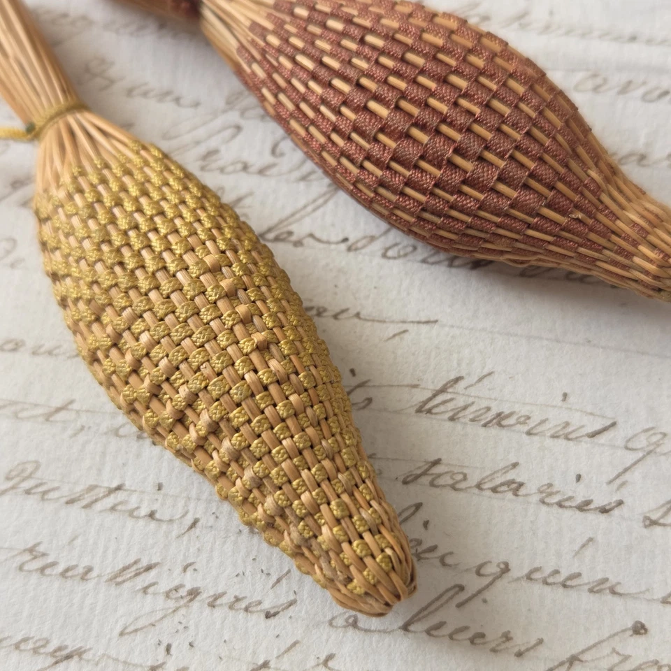 2 Fuseaux Lavande Anciens XIXè Napoléon III Victorian Quenouille - Photo 3/4