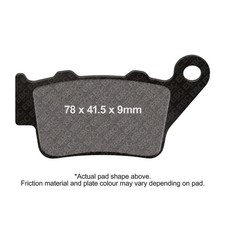 EBC HH Brake Pad Rear Right BMW F 650 CS Belt Drive ABS 17 Inch Cast 2000 - 2003
