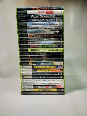 xbox 25 game lot see description