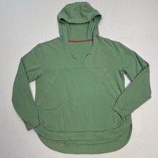 Columbia Womens Hoodie Size L Teal V Neck PFG Long Sleeve Kangaroo Pocket
