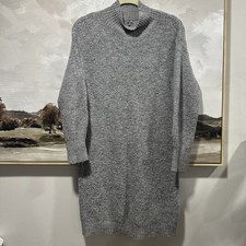 Charlotte Russe Women's Gray Long Sleeve Sweater Dress Size S