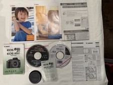 Canon EOS Digital Rebel XTi / 400D Camera Instruction Book / Manual / Lens cap