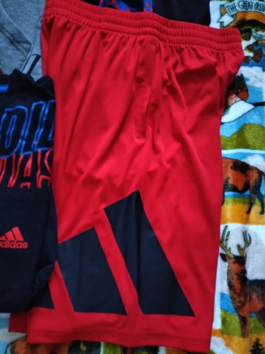 Adidas Kids Lot 7 PCS Outfit Tee T-Shirt Shorts Hoodie Size XL Youth Boys - Picture 5 of 19