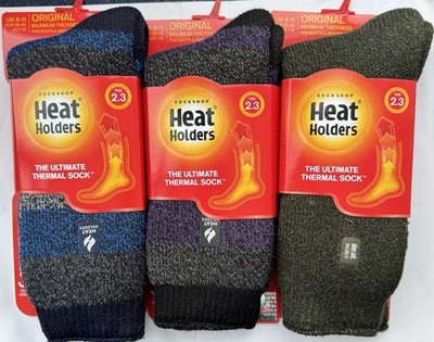 3er Pack Muster/einfache Wärmehalter Socken Thermo Tog2.3 Gr. 6-11 verschiedene Farben