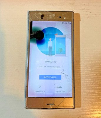 Sony Xperia XZ1 4gb ram 64gb Moonlit Blue - Powers On - For Parts or Repair
