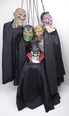 Paper Magic Group Hanging Zombie Skeleton Dracula Frankenstein Ghoul Halloween
