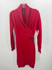 Pre-Owned Lauren Red Size XS Knee Length Long Sleeve Dress