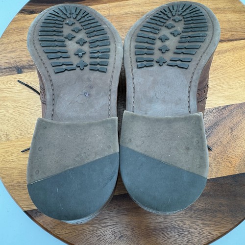 Bed Stu Algarve Shoes Mens 8 Brown Leather Wingtip Broque Oxford Dress Casual - Picture 8 of 11