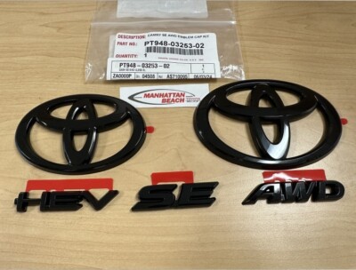 2025 CAMRY SE AWD HEV BLACKOUT EMBLEM OVERLAY KIT GENUINE TOYOTA ACCESSORY