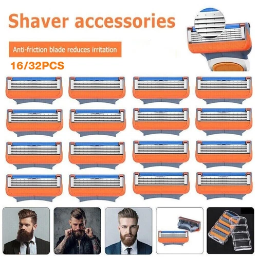 Cartuchos de cuchillas de afeitar Gillette Fusion 5 Power 16x 32x nuevos actualización sellados - Imagen 1 de 17