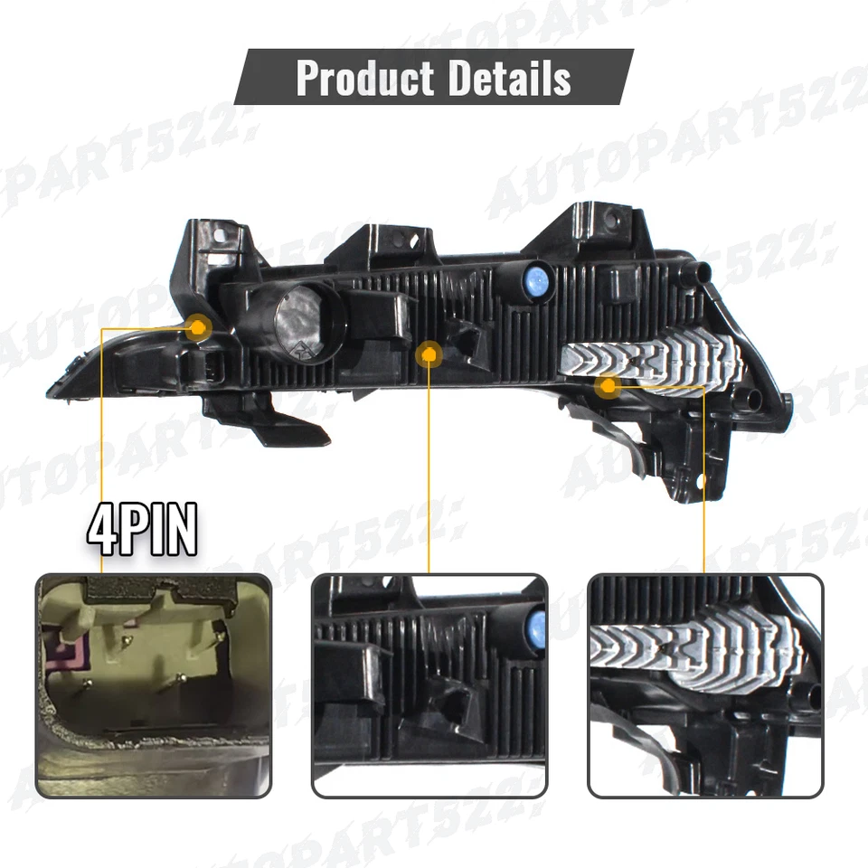 Luz antiniebla derecha para Porsche 911/991 2012-2016 pasajero LED DRL conjunto de lámpara Foto 4 de 4