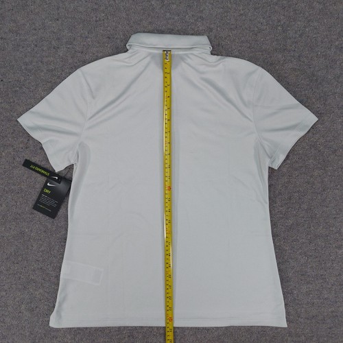 Nike Victory Texture Polo Shirt Womens Medium White Dri-Fit Breathable Golf New - Picture 19 of 21