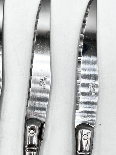 Laguiole Jean Dubost Stainless Steel Set of 3 Stainless Steak knives EUC - Picture 2 of 6