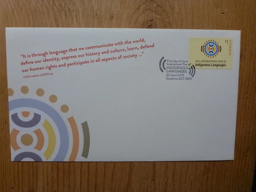 AUSTRALIA 2019 INDIGENOUS LANGUAGE FDC FIRST DAY COVER