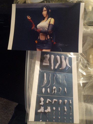 1/4 Scale Tifa Lockhart 20.5'' Garage Kit Unpainted Resin Statue Figur Model DIY | eBay