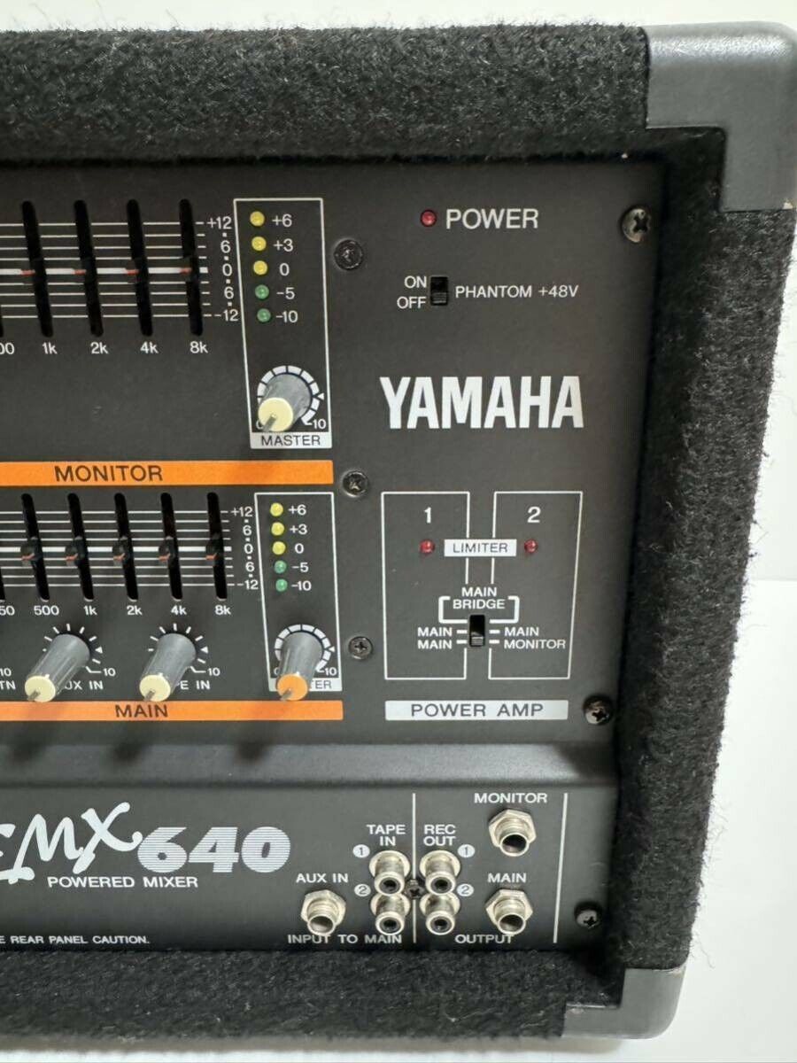 Yamaha EMX640 6 Channel Powered Mixer Dual Amp Confirmed Yamaha EMX640 6 Channel Powered Mixer Dual Amp Confirmed