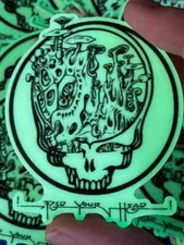 Steal Your Face glow in the dark Grateful Dead stickers Stealie glowing sticker