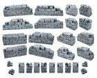 Ruined Brick Walls Terrain 28 Piece Variety Set (Dungeons & Dragons D&D DnD RPG)