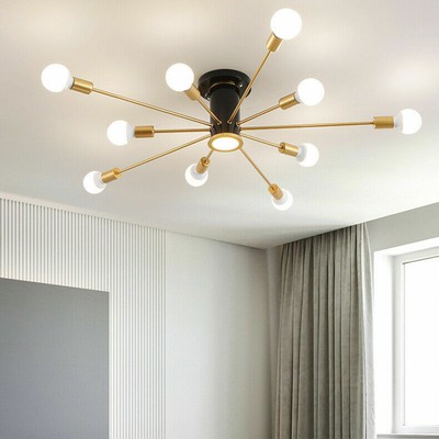 mid century modern flush mount ceiling fan