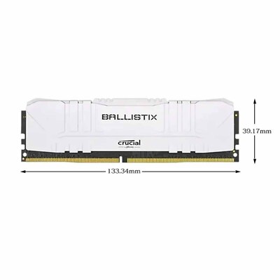 3200 MHz Crucial Ballistix DDR4 32GB(2×16GB) RAM Desktop Memory