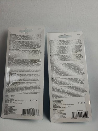 O2COOL Pocket Carabiner Fan Portable Clip-On NEW Blue Lot 2 - Picture 2 of 6