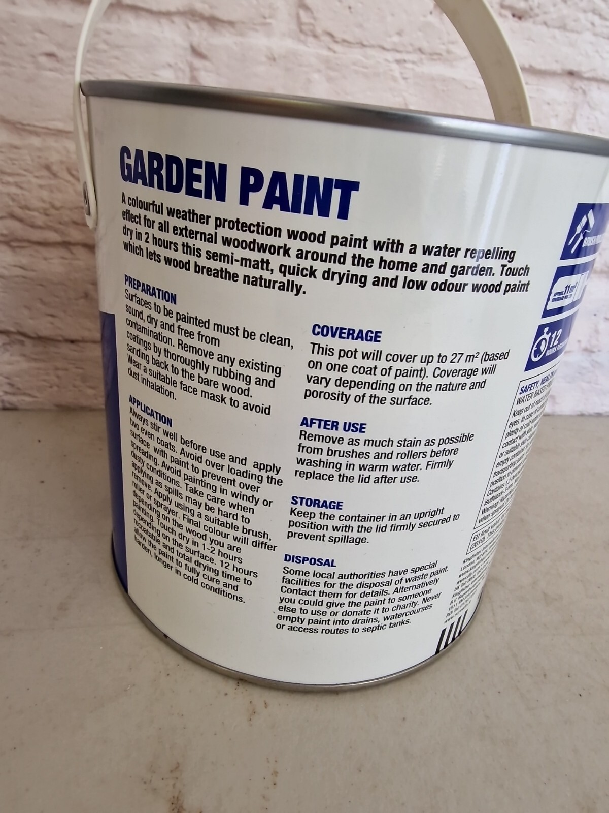 NO NONSENSE Garden Paint Classic Cream 2.5 LTR eBay