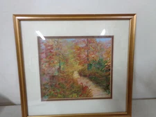  Abstract Modern Original Landscape Painting Fall Foilage Trees