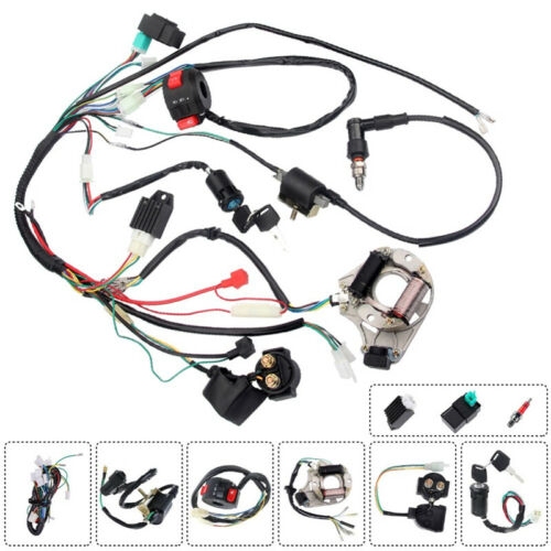 Complete Electrics Wiring Harness CDI STATOR Coil KitFor Motorcycle ATV 50-125cc