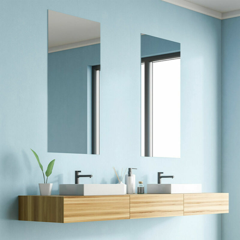 Selfadhesive Mirror Wall Sticker Reflective DIY PET Crystal Mirror Wall Decals eBay