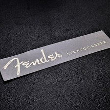 2-Pack Strat Headstock Decal Waterslide Silver Metallic 50s Style NEW