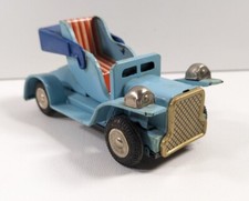 Louis Marx  Co. Line Mar Toy Tin Litho Friction Car Made in Japan Antique Auto