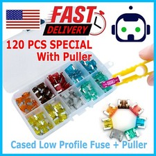 120 PC Low Profile Mini Car Fuse Auto Car Motorcycle SUV Fuses Kit APM ATM