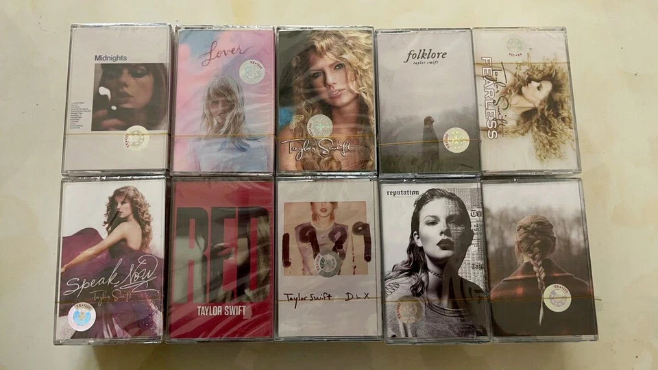 Taylor Swift 10 Album Tape Sealed Cassettes