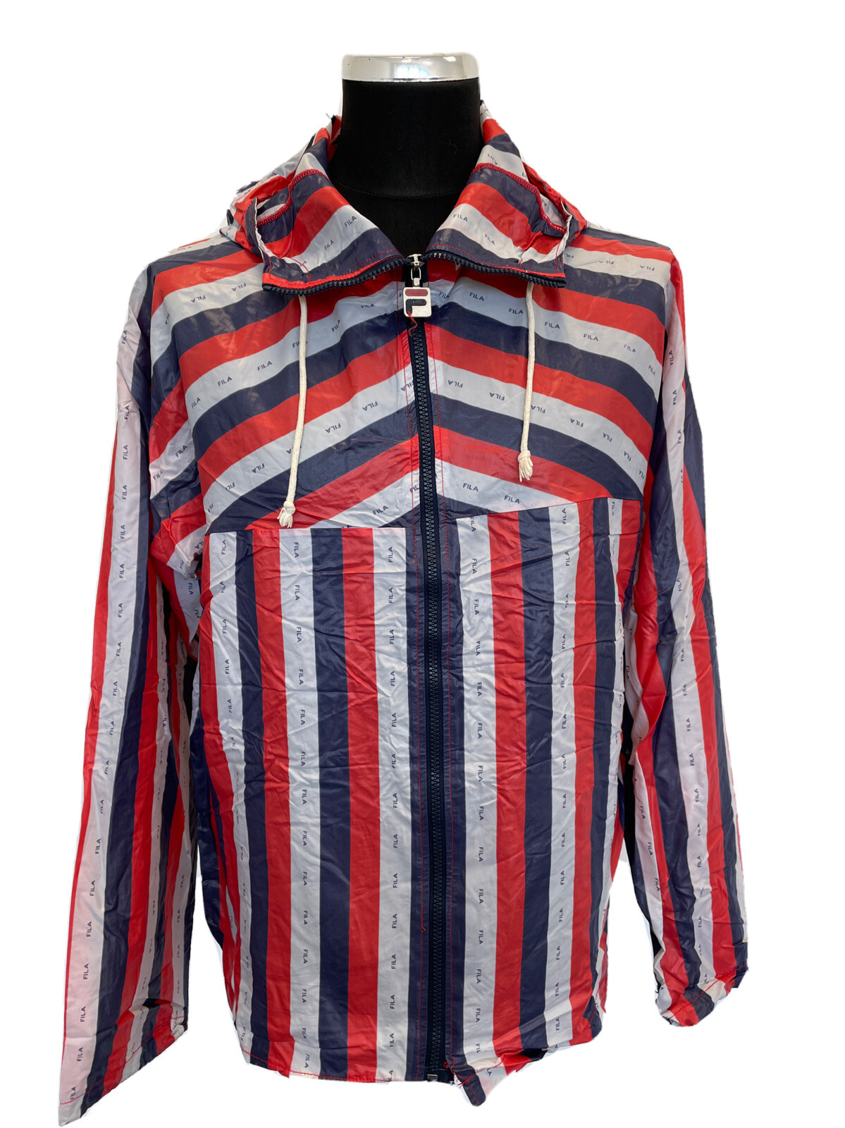 FILA GIACCA CON CAPPUCCIO UOMO MEN JACKET VINTAGE MADE IN ITALY JHF1187