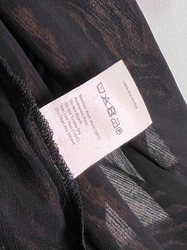 CLASSIC CLOSET-STAPLE NANUSHKA OASIS V-NECK TIGER PRINT TIE DRESS – SIZE M - Picture 8 of 11